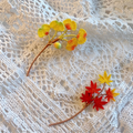 Gehäkelte Ginkgo Brosche & Ahornblatt Brosche Herbst Anstecknadel Handarbeit