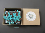 Blaue Stern Blume Häkelkette, Türkische Oya Spitze Lange Lariat, Türkis Perlen Häkelschmuck