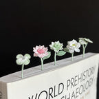 Mikro Häkel Lesezeichen Blume Handgemacht Calla Lilie Anemone Glücksklee Gardenia