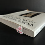 Micro Häkeln Blumen Lesezeichen Set - Kirsche Pfingstrose Tulpe Sakura Orchidee