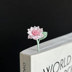 Mikro Häkel Lesezeichen Blume Handgemacht Calla Lilie Anemone Glücksklee Gardenia