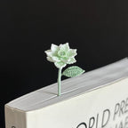 Mikro Häkel Lesezeichen Blume Handgemacht Calla Lilie Anemone Glücksklee Gardenia