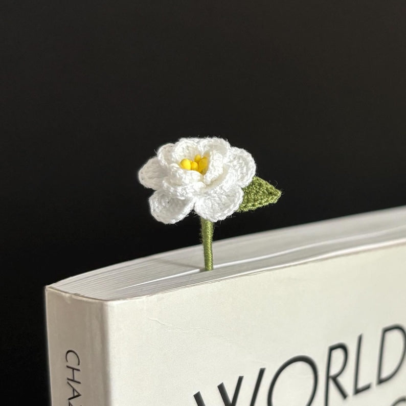Handgefertigte Häkel Lesezeichen Kamelie Tulpe Sakura Blume Buchliebhaber Geschenk