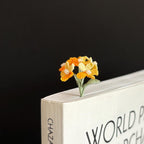 Handgefertigtes Mikro-Häkel-Blumen-Lesezeichen, Rose, Osmanthus, Lotus, bunt, Gartenzubehör