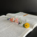 Gehäkeltes Blumen-Lesezeichen Sonnenblume Glockenblume Lilie Iris Handgemacht Lesezeichen für Buchliebhaber