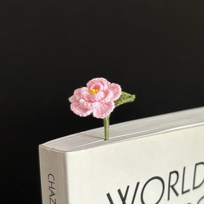 Handgefertigte Häkel Lesezeichen Kamelie Tulpe Sakura Blume Buchliebhaber Geschenk