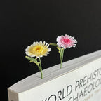 Mikrogehäkelte Blumen-Lesezeichen Handgemacht Chrysantheme Rot Mohn Sakura Birnenblüte Buch Lesezeichen