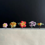 Handgefertigtes Mikro-Häkel-Blumen-Lesezeichen, Rose, Osmanthus, Lotus, bunt, Gartenzubehör