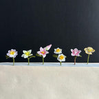 Frühling Themed Häkel Lesezeichen Blume Narzissen Pfirsich Blüte Mohn Blumen Wilde Lilien Lehrer Geschenk