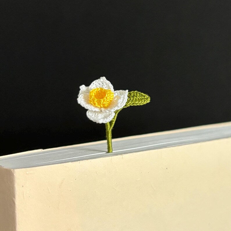 Frühling Themed Häkel Lesezeichen Blume Narzissen Pfirsich Blüte Mohn Blumen Wilde Lilien Lehrer Geschenk