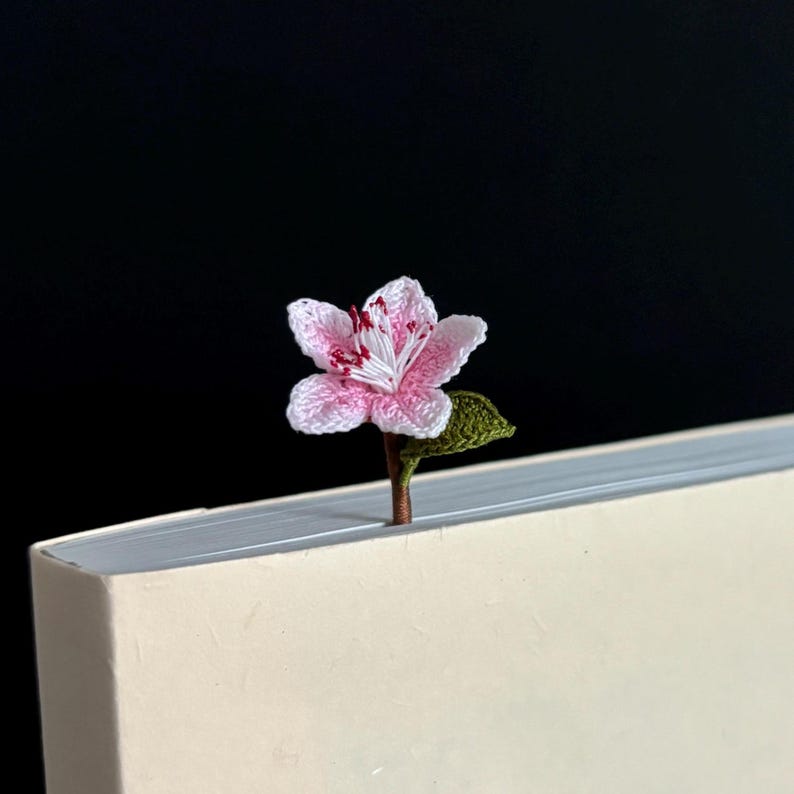 Frühling Themed Häkel Lesezeichen Blume Narzissen Pfirsich Blüte Mohn Blumen Wilde Lilien Lehrer Geschenk