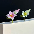 Frühling Themed Häkel Lesezeichen Blume Narzissen Pfirsich Blüte Mohn Blumen Wilde Lilien Lehrer Geschenk