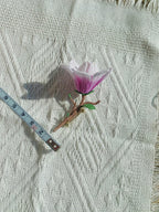 Micro Gehäkelte Magnolie Brosche Handgemacht Blumen Brosche