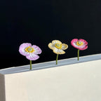 Frühling Themed Häkel Lesezeichen Blume Narzissen Pfirsich Blüte Mohn Blumen Wilde Lilien Lehrer Geschenk
