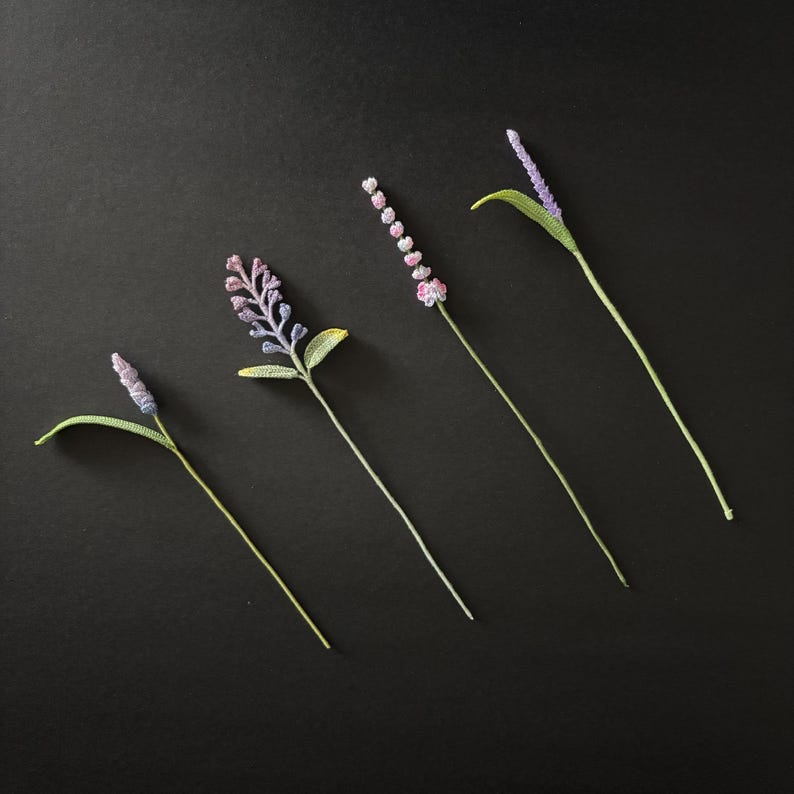 Mikrohäkel Lavendel Lesezeichen Provence Salbei Lila Violett Blumenlesezeichen für Buchliebhaber