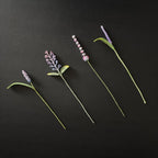 Mikrohäkel Lavendel Lesezeichen Provence Salbei Lila Violett Blumenlesezeichen für Buchliebhaber