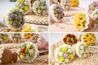Mini Blumenstrauß Schlüsselanhänger Taschenanhänger Handgefertigt