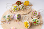 Mini Blumenstrauß Schlüsselanhänger Taschenanhänger Handgefertigt