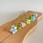 Gehäkeltes Blumen-Lesezeichen Löwenzahn Hortensie Maiglöckchen Handarbeit Lesezeichen Buchliebhaber Geschenk