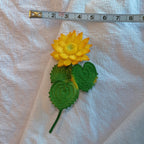 Gehäkelte Sonnenblumen Brosche Handgemachte Anstecknadel Blumenform Hochzeit Trauer Schmuck
