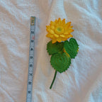 Gehäkelte Sonnenblumen Brosche Handgemachte Anstecknadel Blumenform Hochzeit Trauer Schmuck