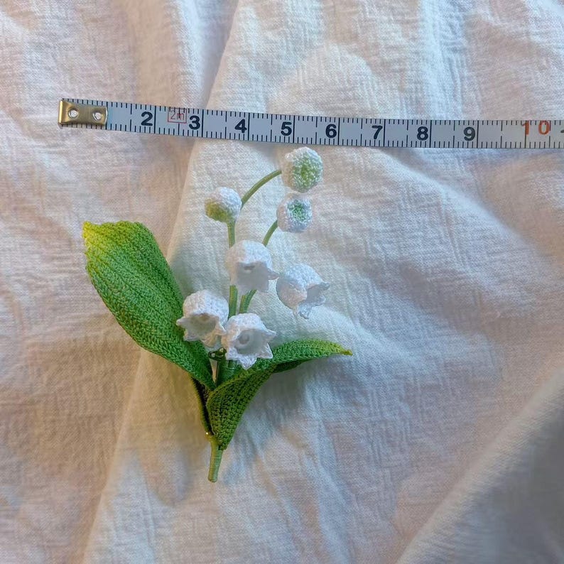 Maiglöckchen Brosche Gehäkelt Anstecknadel Hochzeitsschmuck Geburtsblume Mai
