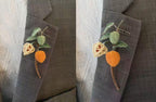 Gehäkelte Physalis Brosche Anstecknadel 8,5 cm * 5 cm / 8 cm * 5,5 cm DMC Baumwollfaden