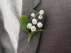 Maiglöckchen Brosche Gehäkelt Anstecknadel Hochzeitsschmuck Geburtsblume Mai