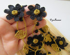 Lariat Häkelkette, Häkelkette, Lariat Blumenmuster, Türkischer Oya Schmuck