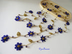 Lariat Häkelkette, Häkelkette, Lariat Blumenmuster, Türkischer Oya Schmuck