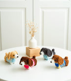 Gehäkelter Dackel Schlüsselanhänger, Mini Dackel Plüschtier, Handgemachter Wursthund Amigurumi, Hunde Liebhaber Geschenk