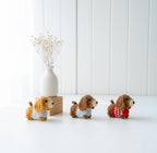 Gehäkelter Dackel Schlüsselanhänger, Mini Dackel Plüschtier, Handgemachter Wursthund Amigurumi, Hunde Liebhaber Geschenk