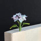 Gehäkeltes Blumen-Lesezeichen Löwenzahn Hortensie Maiglöckchen Handarbeit Lesezeichen Buchliebhaber Geschenk
