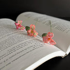 Gehäkeltes Blumen-Lesezeichen Sonnenblume Glockenblume Lilie Iris Handgemacht Lesezeichen für Buchliebhaber