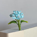 Gehäkeltes Blumen-Lesezeichen Löwenzahn Hortensie Maiglöckchen Handarbeit Lesezeichen Buchliebhaber Geschenk