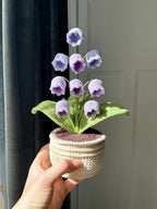 Pot de Muguet en Crochet – Décoration Florale pour Maison et Bureau