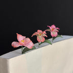 Gehäkeltes Blumen-Lesezeichen Sonnenblume Glockenblume Lilie Iris Handgemacht Lesezeichen für Buchliebhaber