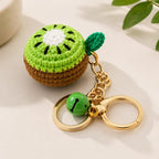 Gehäkelter Obst-Schlüsselanhänger, Amigurumi Plüsch, Taschenanhänger