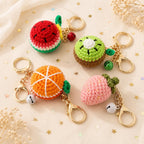 Gehäkelter Obst-Schlüsselanhänger, Amigurumi Plüsch, Taschenanhänger