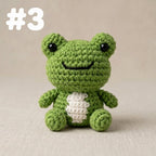 Handgemachter Mini Crochet Tier Schlüsselanhänger - 19 Styles Amigurumi Taschenanhänger - Niedlicher Plüsch Schlüsselanhänger aus Baumwollgarn - 6-7 cm
