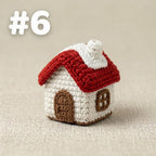 Handgemachter Mini Crochet Tier Schlüsselanhänger - 19 Styles Amigurumi Taschenanhänger - Niedlicher Plüsch Schlüsselanhänger aus Baumwollgarn - 6-7 cm
