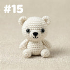 Handgemachter Mini Crochet Tier Schlüsselanhänger - 19 Styles Amigurumi Taschenanhänger - Niedlicher Plüsch Schlüsselanhänger aus Baumwollgarn - 6-7 cm