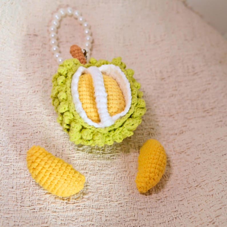 Obst Gemüse Schlüsselanhänger Amigurumi Taschenanhänger Autoaccessoire Handgehäkelt