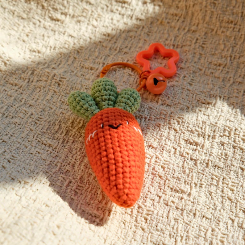 Obst Gemüse Schlüsselanhänger Amigurumi Taschenanhänger Autoaccessoire Handgehäkelt