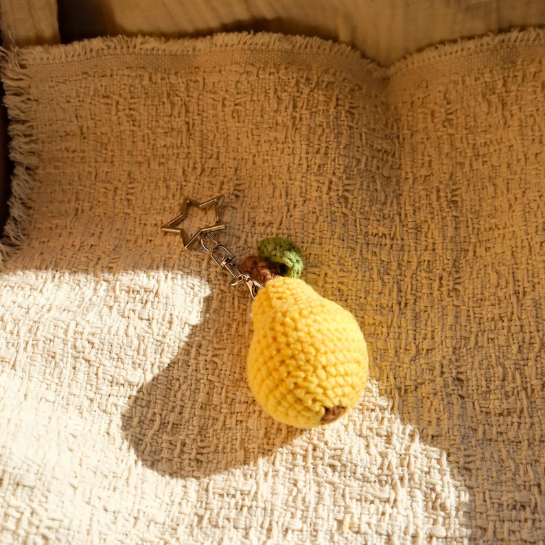 Obst Gemüse Schlüsselanhänger Amigurumi Taschenanhänger Autoaccessoire Handgehäkelt