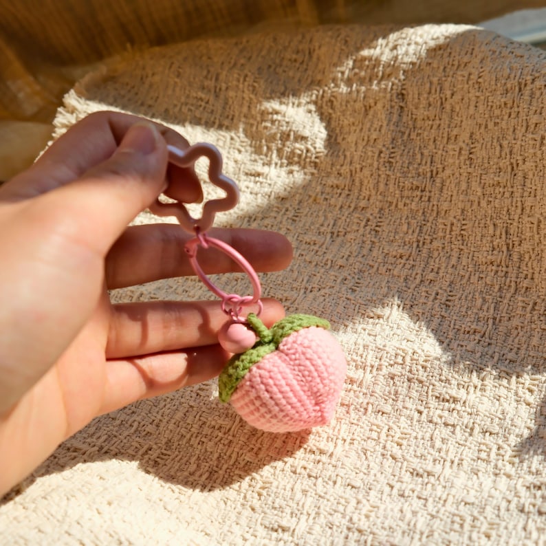 Obst Gemüse Schlüsselanhänger Amigurumi Taschenanhänger Autoaccessoire Handgehäkelt