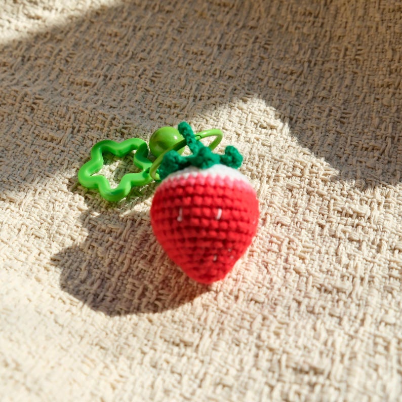 Obst Gemüse Schlüsselanhänger Amigurumi Taschenanhänger Autoaccessoire Handgehäkelt