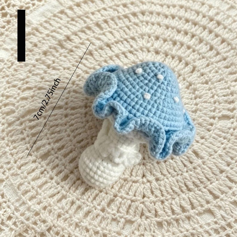 Gehäkelter Pilz Schlüsselanhänger, Amigurumi Fliegenpilz Taschenanhänger, Woodland Fairycore Anhänger
