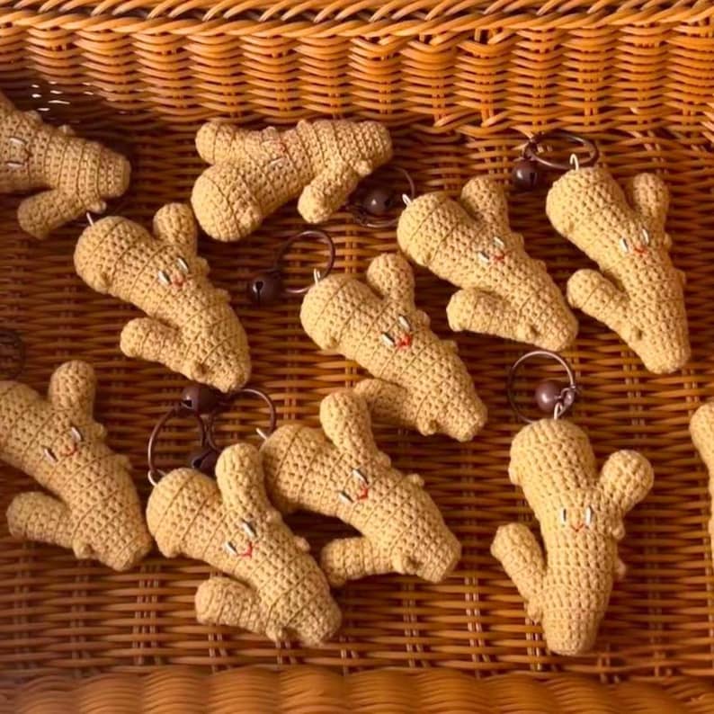 Obst Gemüse Schlüsselanhänger Amigurumi Taschenanhänger Autoaccessoire Handgehäkelt