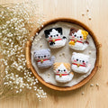Mini Amigurumi Katze Schlüsselbund, Handgefertigte Gehäkelte Katze Schlüsselanhänger, Niedlicher Schlüsselring, 8-10 cm, Plüschtier Zubehör